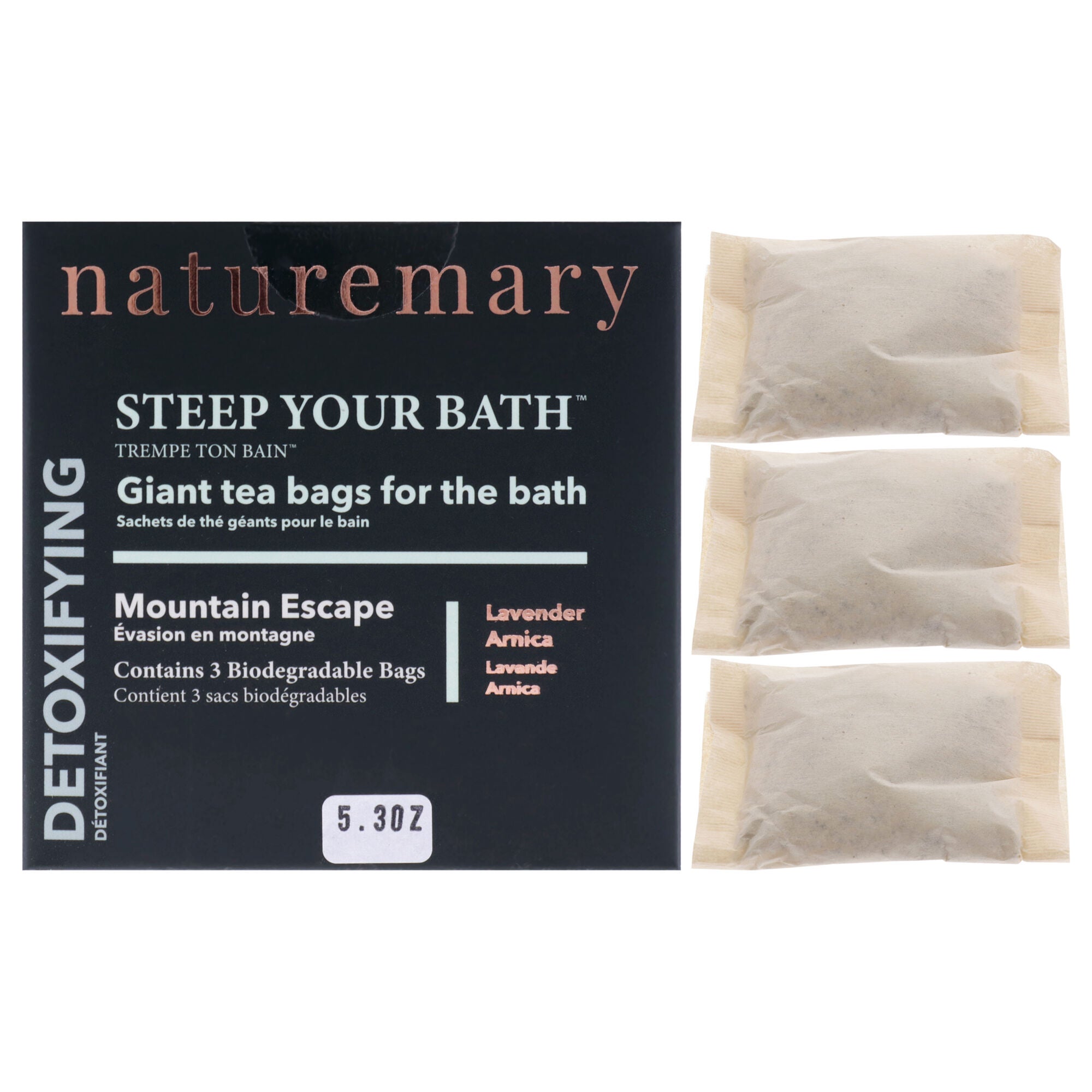 Detoxifying Steep Your Bath Island Escape - Lavender Arnica by Naturemary for Unisex - 5.30 oz Bath Soak, See Description, hi-res image number 0