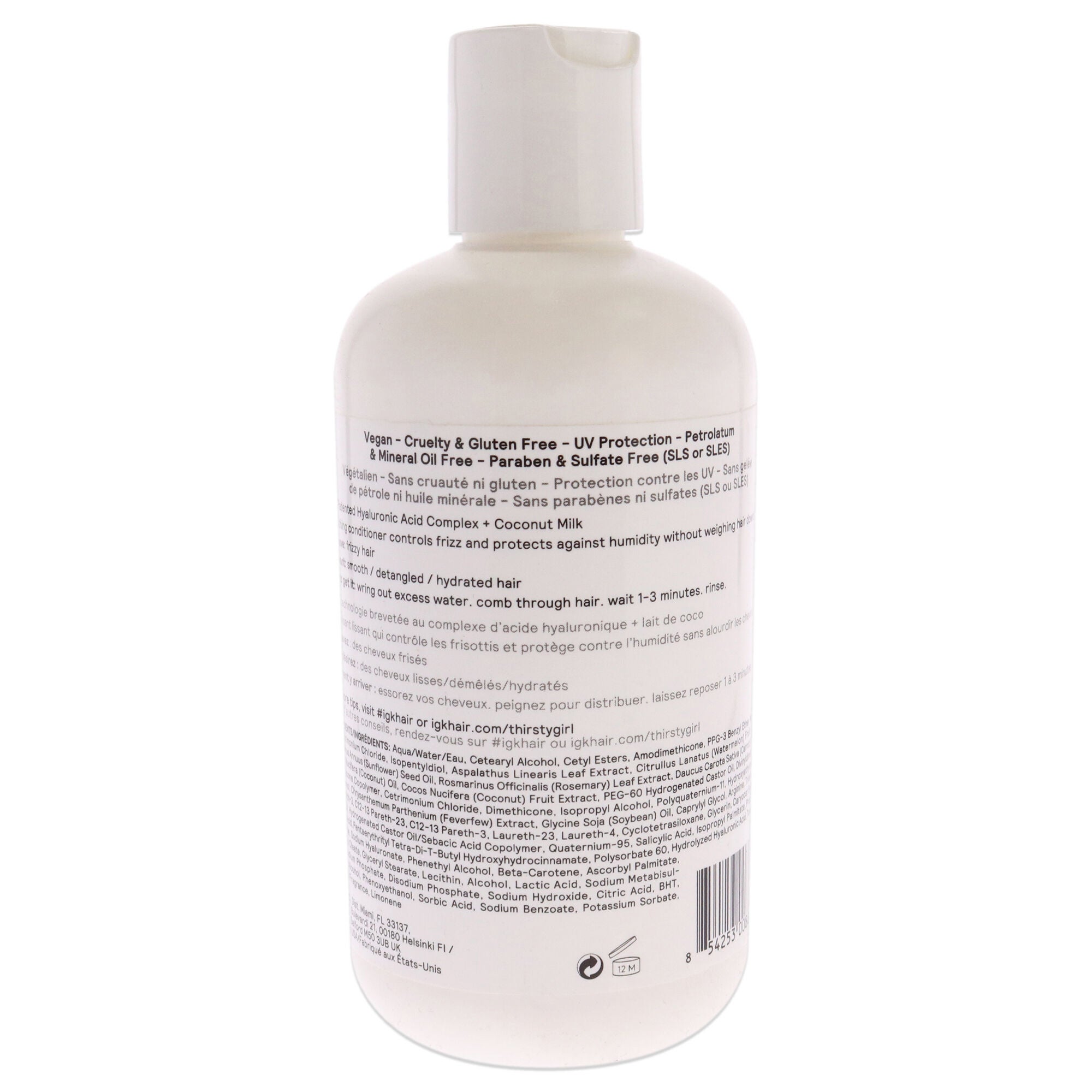 Thirsty Girl Coconut Milk Anti-Frizz Conditioner by IGK for Unisex - 8 oz Conditioner, , alternate image number 3