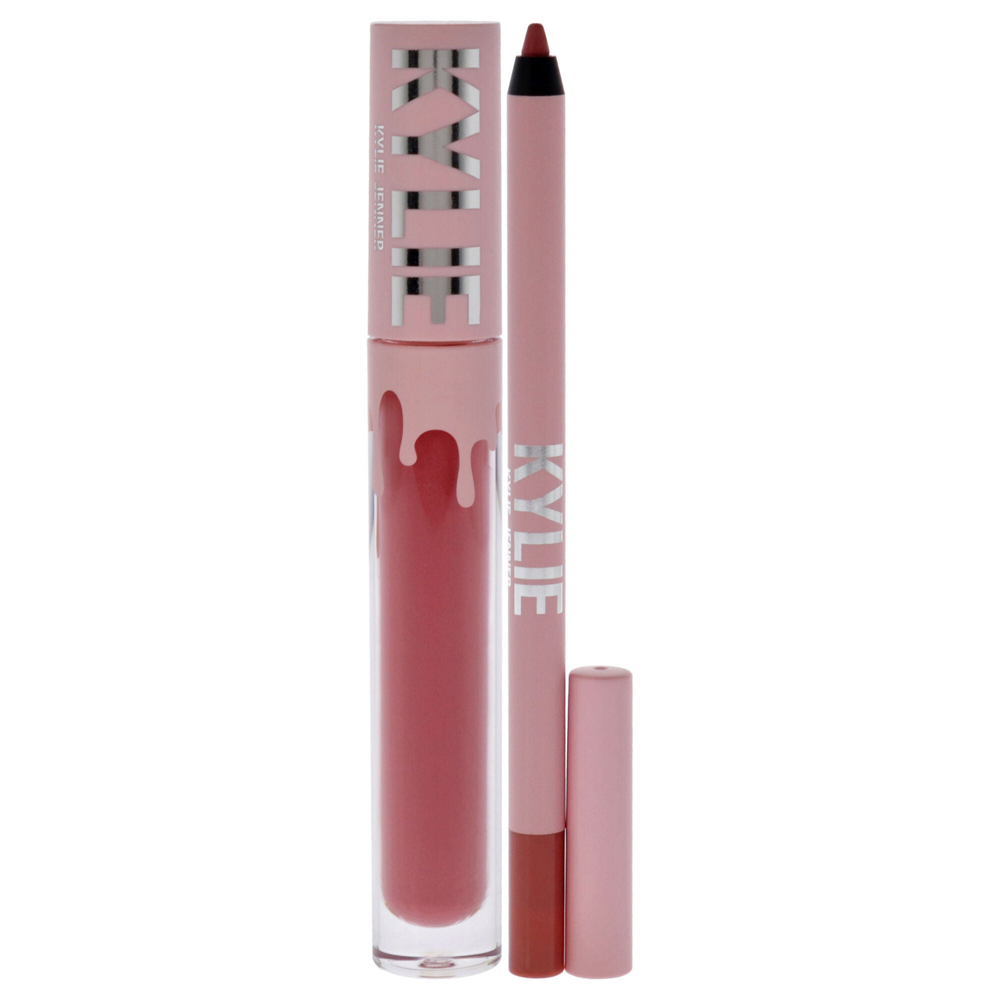 Matte Lip Kit - 302 Snow Way Bae by Kylie Cosmetics for Women - 2 Pc 0.10oz Matte Liquid Lipstick, 0.039oz Lip Liner, See Description, alternate image number 4