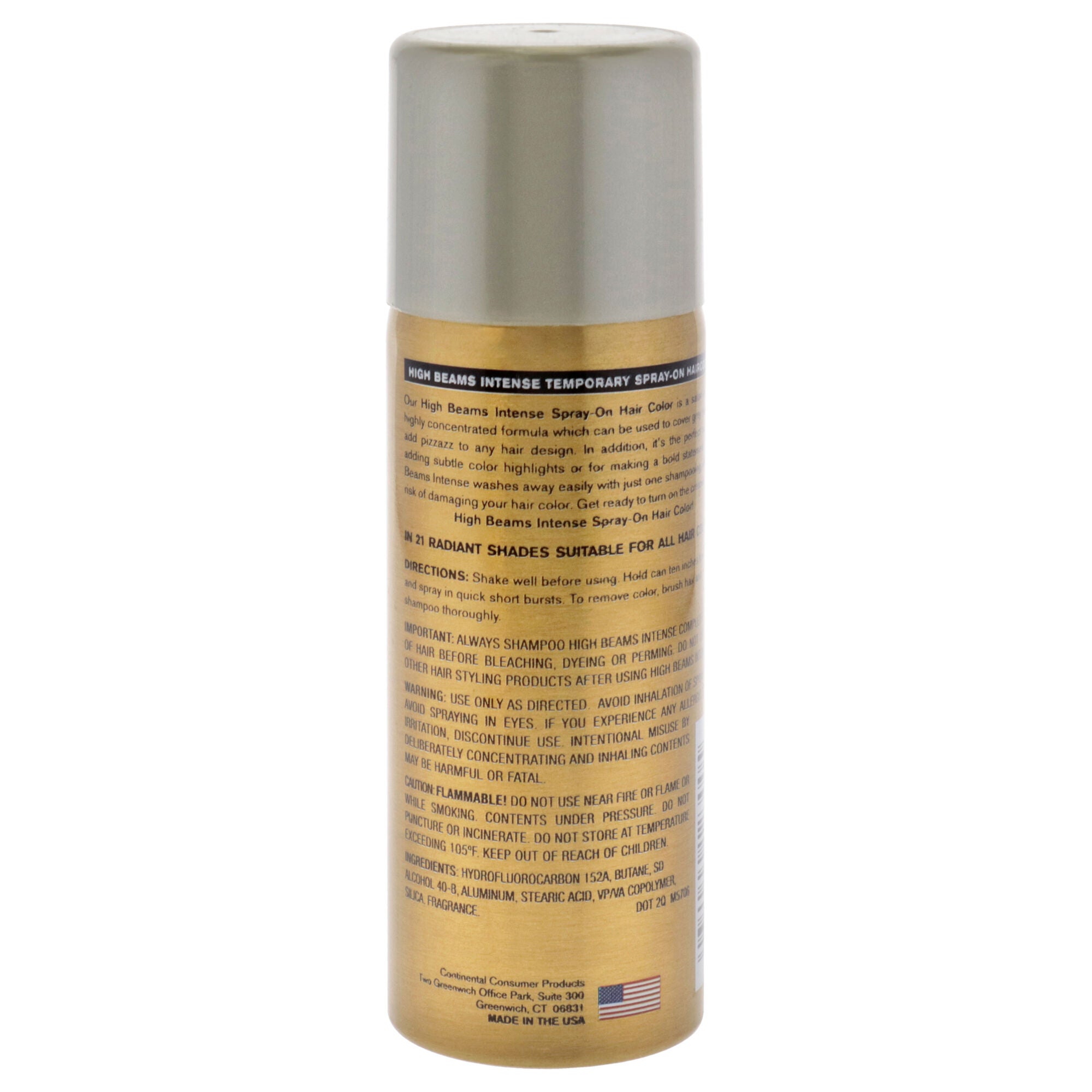 High Beams Intense Temporary Spray - 60 Silver by Salon Grafix for Unisex - 2.7 oz Hair Color, See Description, alternate image number 1