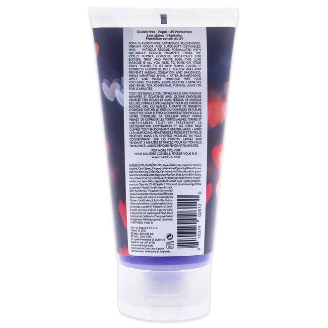 Sunset Blvd Blonde Toning Masque by R+Co for Unisex - 5 oz Masque, See Description, alternate image number null