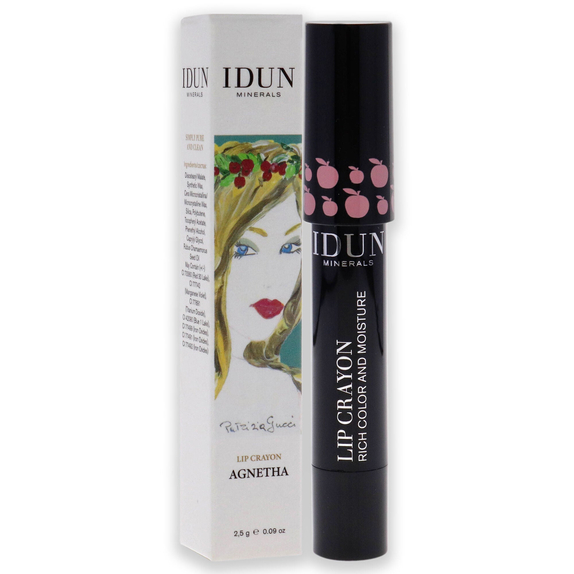 Lip Crayon - 401 Agnetha by Idun Minerals for Women - 0.09 oz Lipstick, See Description, alternate image number 2