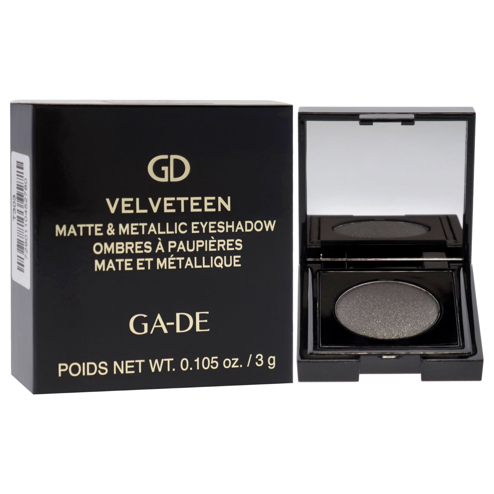 Velveteen Matte and Metallic Eyeshadow - 150 Moonstone by GA-DE for Women - 0.105 oz Eye Shadow, See Description, alternate image number 1
