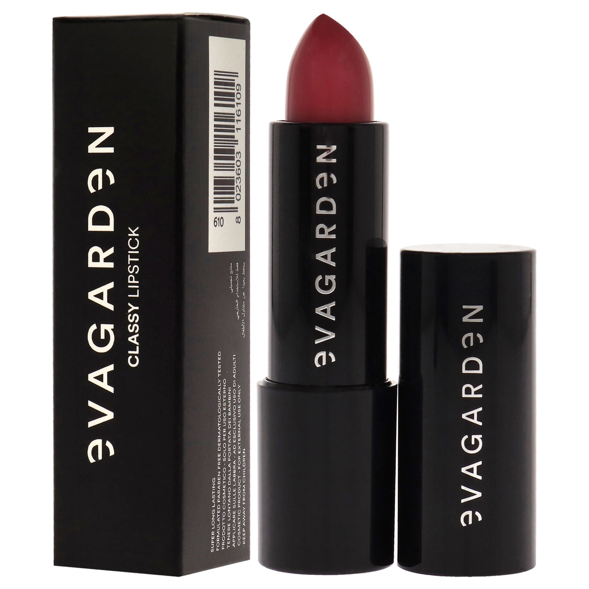 Classy Lipstick - 610 Garnet Rose by Evagarden for Women - 0.10 oz Lipstick, See Description, alternate image number 3