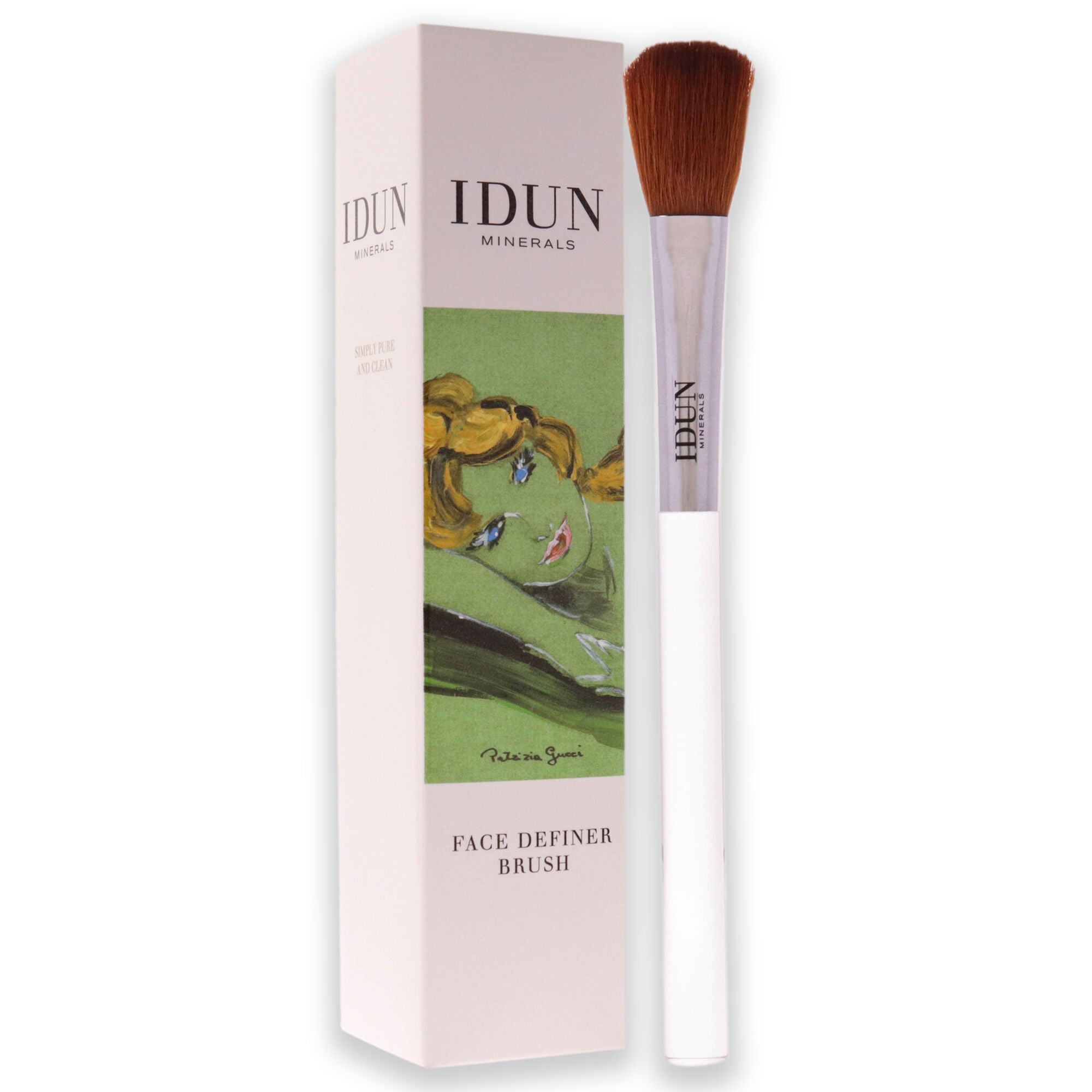 Face Definer Brush - 012 by Idun Minerals for Women - 1 Pc Brush, See Description, alternate image number 1