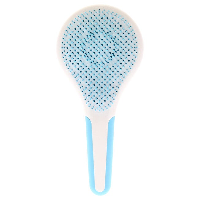Wet and Dry Hair Detangler Thick and Curly Hair - Blue-White by Michel Mercier for Women - 1 Pc Hair Brush, , alternate image number null
