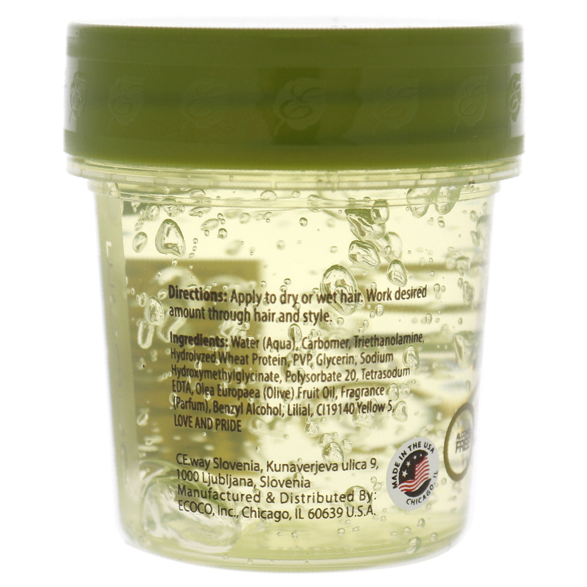 Eco Style Gel - Olive Oil by Ecoco for Unisex - 1.6 oz Gel, See Description, alternate image number 1