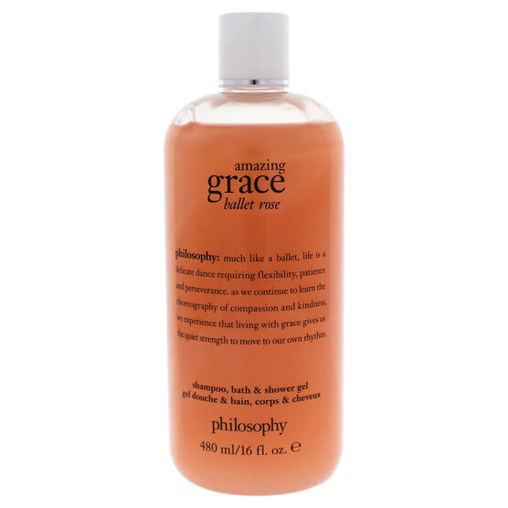 Amazing Grace Ballet Rose Shampoo Bath and Shower Gel by Philosophy for Women - 16 oz Shampoo Bath and Shower Gel, , alternate image number null