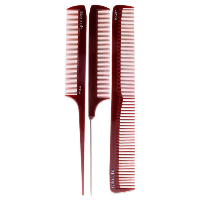 SalonChic Comb Set by SalonChic for Unisex - 3 Pc Comb, NA, alternate image number null