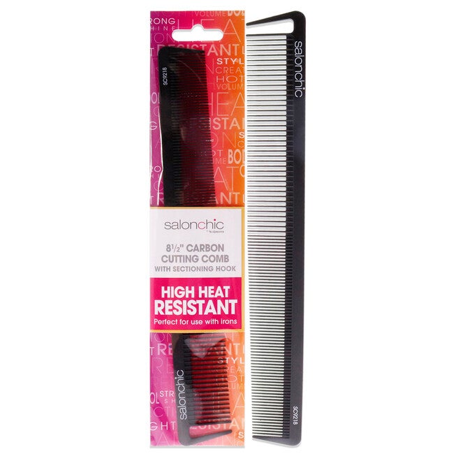 Cutting Carbon Comb High heat resistant 8.5 by SalonChic for Unisex - 1 Pc Comb, See Description, hi-res image number 0