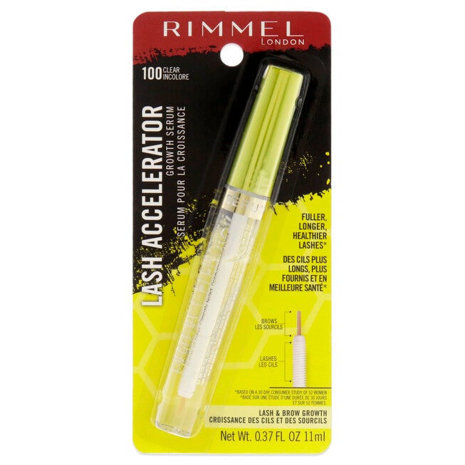 Lash Accelerator Growth Serum - 100 Clear by Rimmel London for Women - 0.37 oz Serum, See Description, hi-res image number null