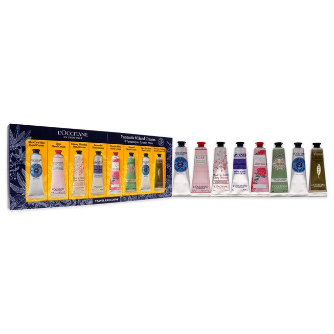 Fantastic 8 Hand Creams Kit by LOccitane for Unisex - 8 x 1 oz Shea Dry Skin, Rose, Cherry Blossom, Lavender, Pivoine Flora, Almond, Hand Cream, NA, alternate image number null