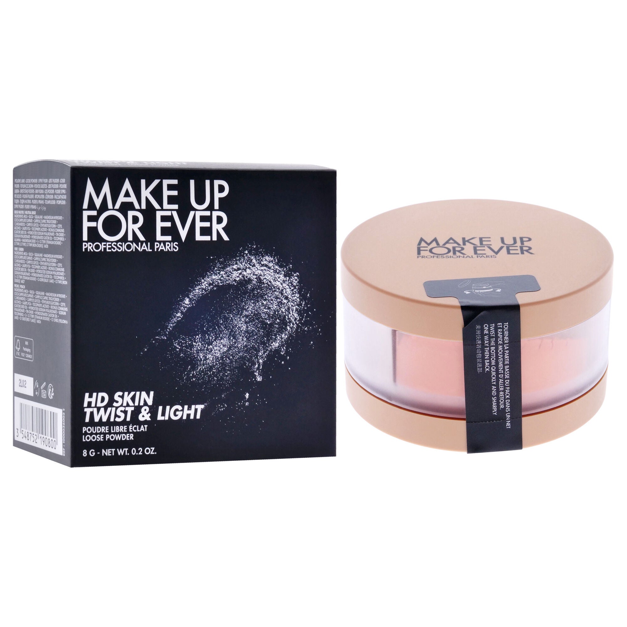 HD Skin Twist and Light - 2 Medium by Make Up For Ever for Women - 0.2 oz Powder, Multi, alternate image number 2
