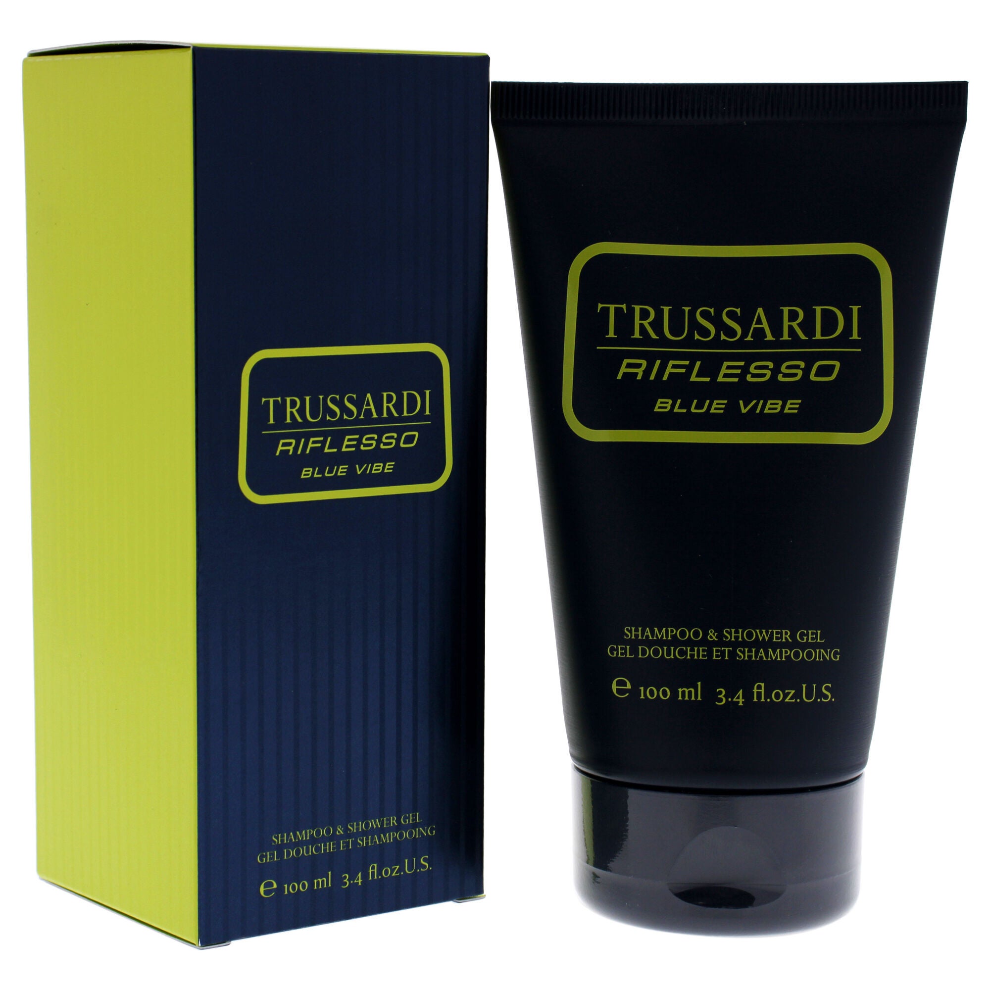 Riflesso Blue Vibe by Trussardi for Men - 3.4 oz Shampoo and Shower Gel, See Description, alternate image number 1