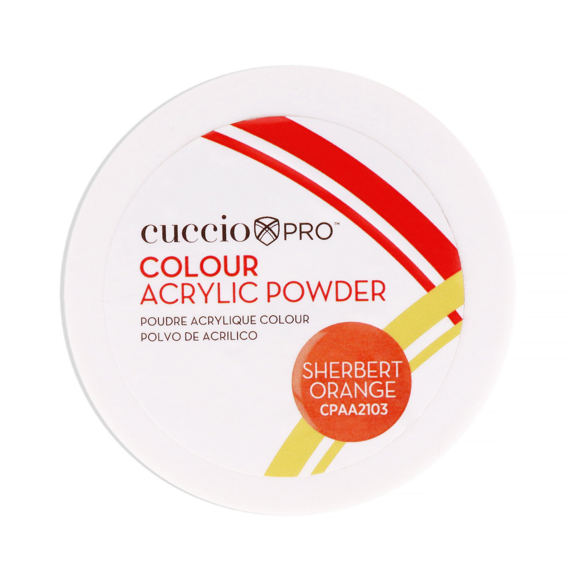 Colour Acrylic Powder - Sherbert Orange by Cuccio PRO for Women - 1.6 oz Acrylic Powder, See Description, hi-res image number 0