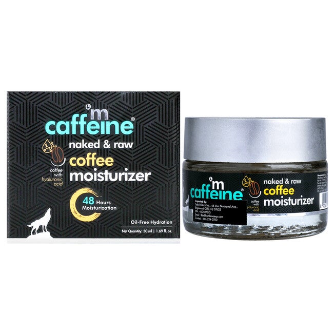 Naked and Raw Coffee Moisturizer - Hyaluronic Acid - Oil Free Hydration by mCaffeine for Unisex - 1.69 oz Moisturizer, NA, hi-res image number null