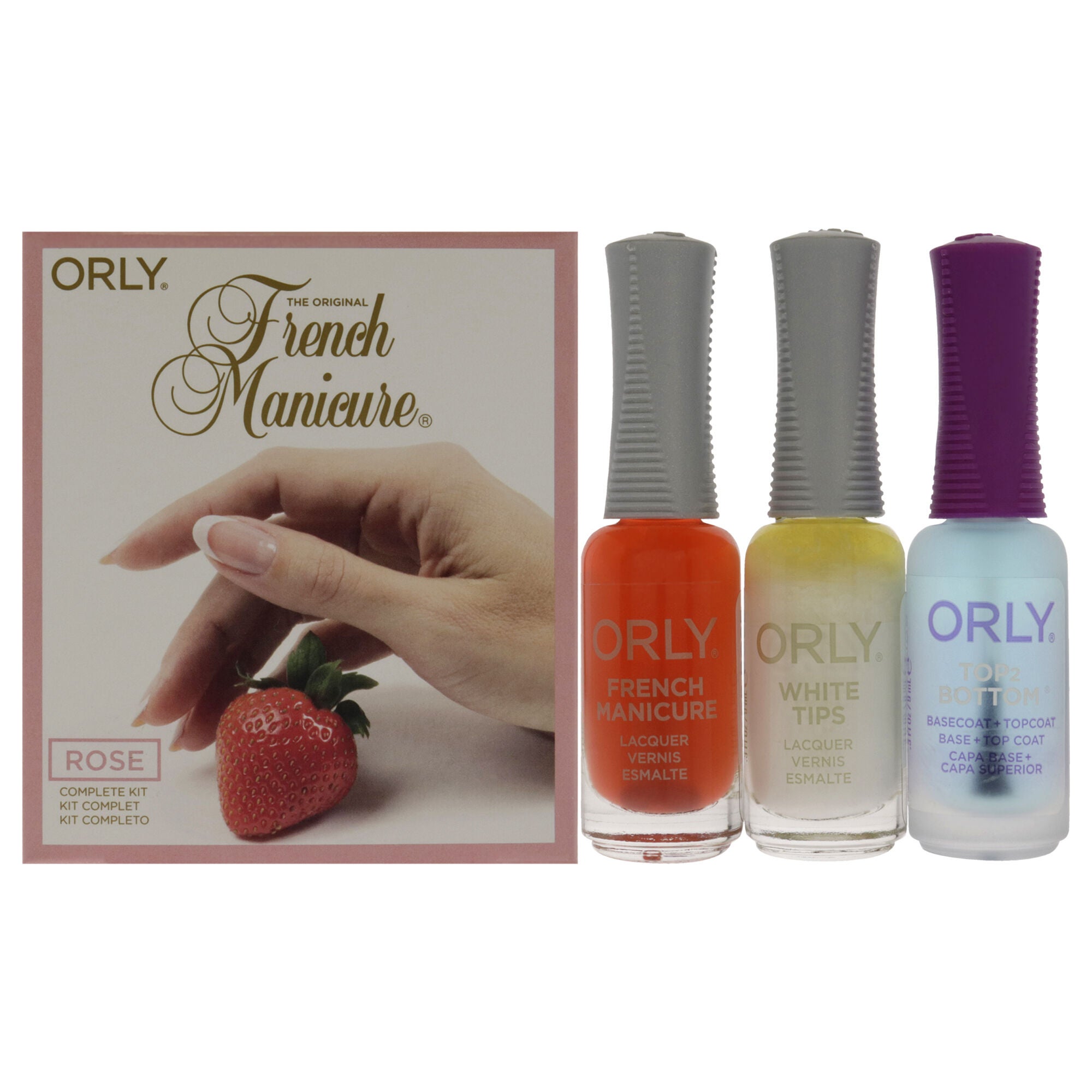 The Original French Manicure Kit Rose by Orly for Women - 4 Pc Kit, See Description, hi-res image number 0