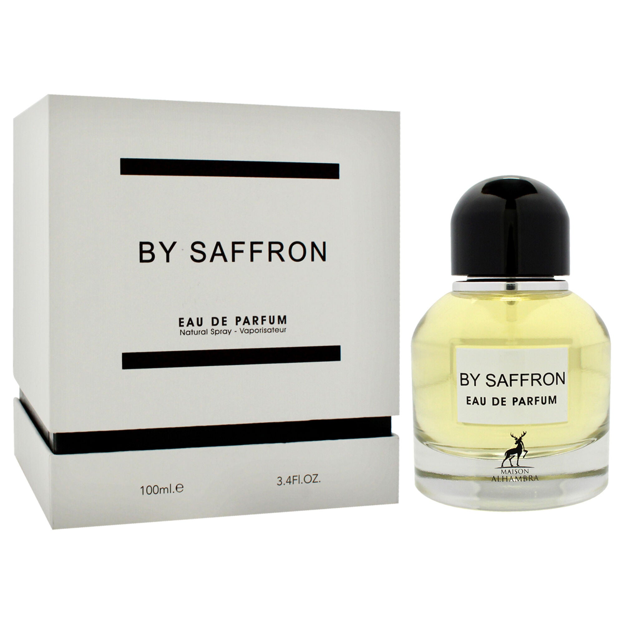 By Saffron by Maison Alhambra for Men - 3.4 oz EDP Spray, Clear, alternate image number 2