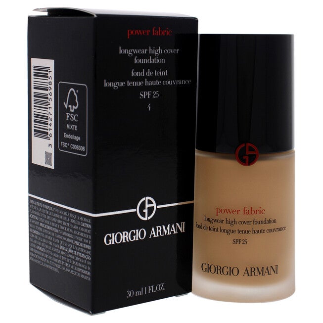 Power Fabric Plus Longwear Weightless Matte Foundation SPF 20 - 4 by Giorgio Armani for Women - 1 oz Foundation, , alternate image number 7
