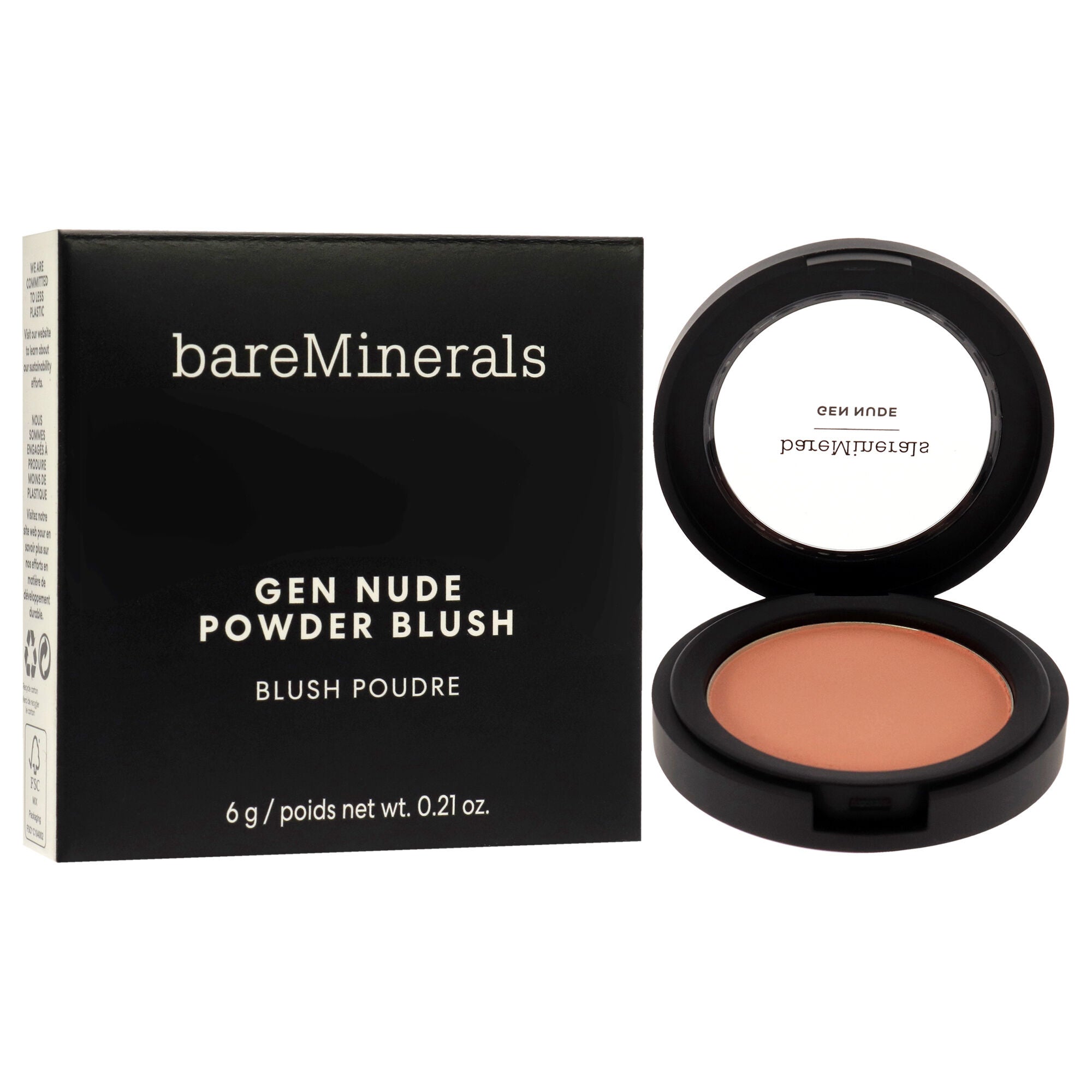 Gen Nude Powder Blush - Pretty In Pink by bareMinerals for Women - 0.21 oz Blush, See Description, alternate image number 2