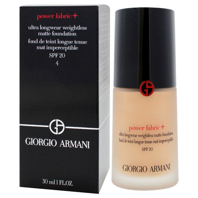Power Fabric Plus Longwear Weightless Matte Foundation SPF 20 - 4 by Giorgio Armani for Women - 1 oz Foundation, See Description, alternate image number 3