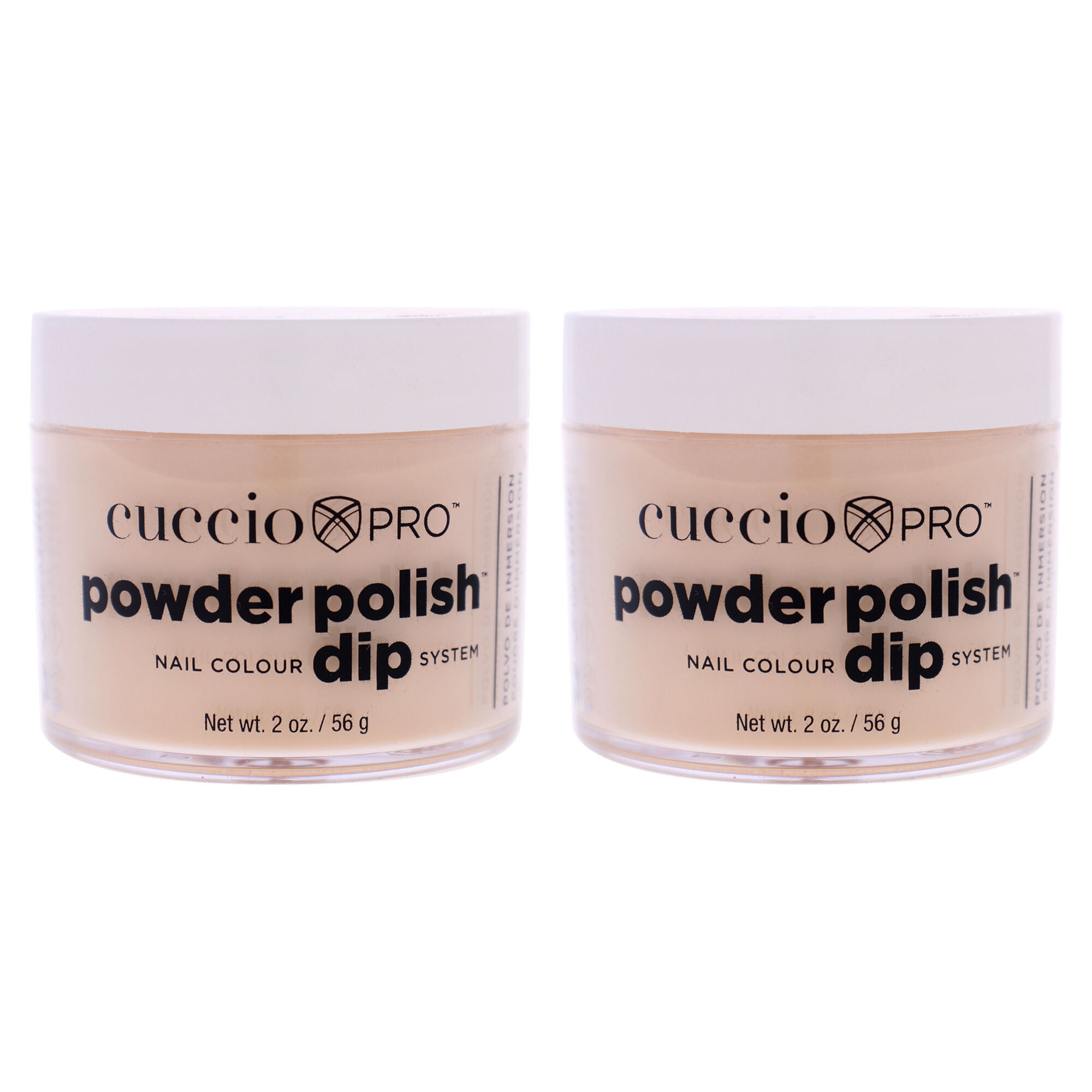 Pro Powder Polish Nail Colour Dip System - Flattering Peach by Cuccio Pro for Women - 0.5 oz Nail Powder - Pack of 2, See Description, hi-res image number 0