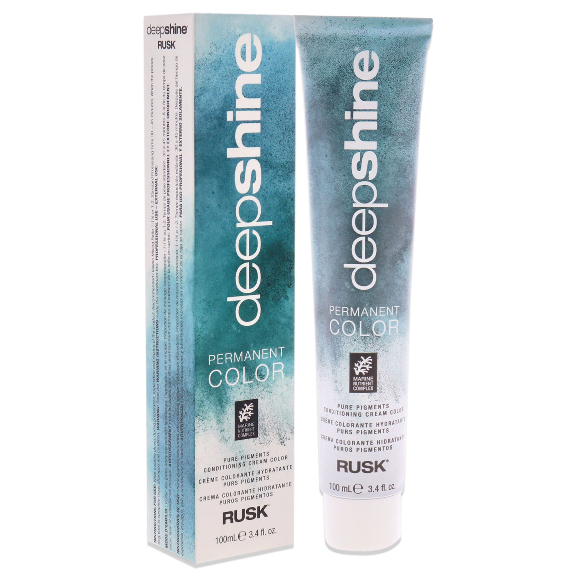 Deepshine Pure Pigments Conditioning Cream Color - 9.11AA Intense Very Light Ash Blonde by Rusk for Unisex - 3.4 oz Hair Color, See Description, alternate image number 2
