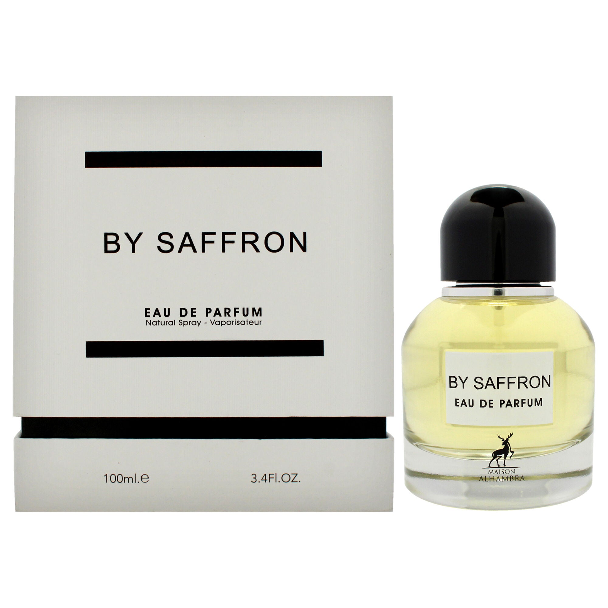By Saffron by Maison Alhambra for Men - 3.4 oz EDP Spray, Clear, hi-res image number 0