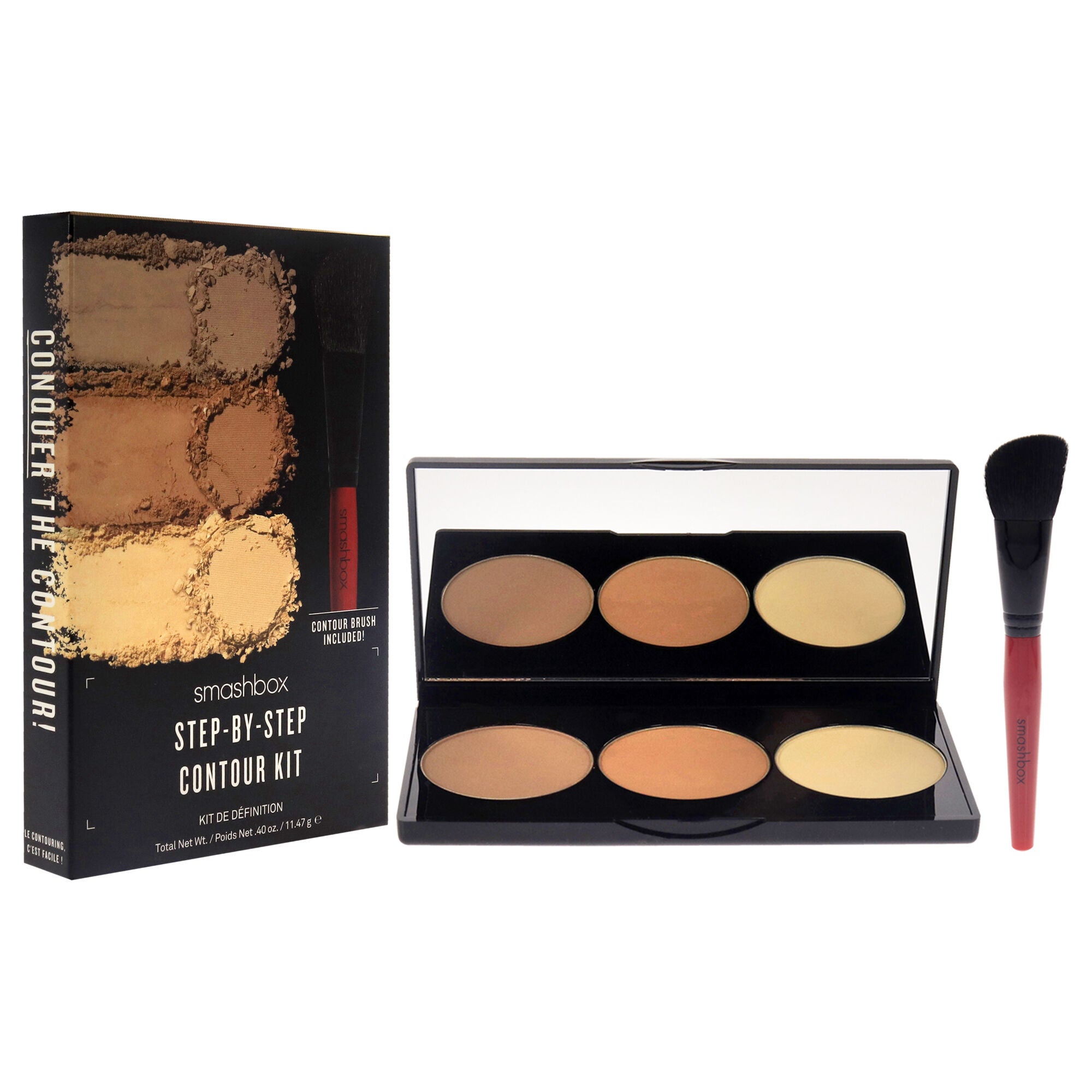 Step-By-Step Contour Kit by SmashBox for Women - 2 Pc 0.4oz Makeup, Brush, , alternate image number 7