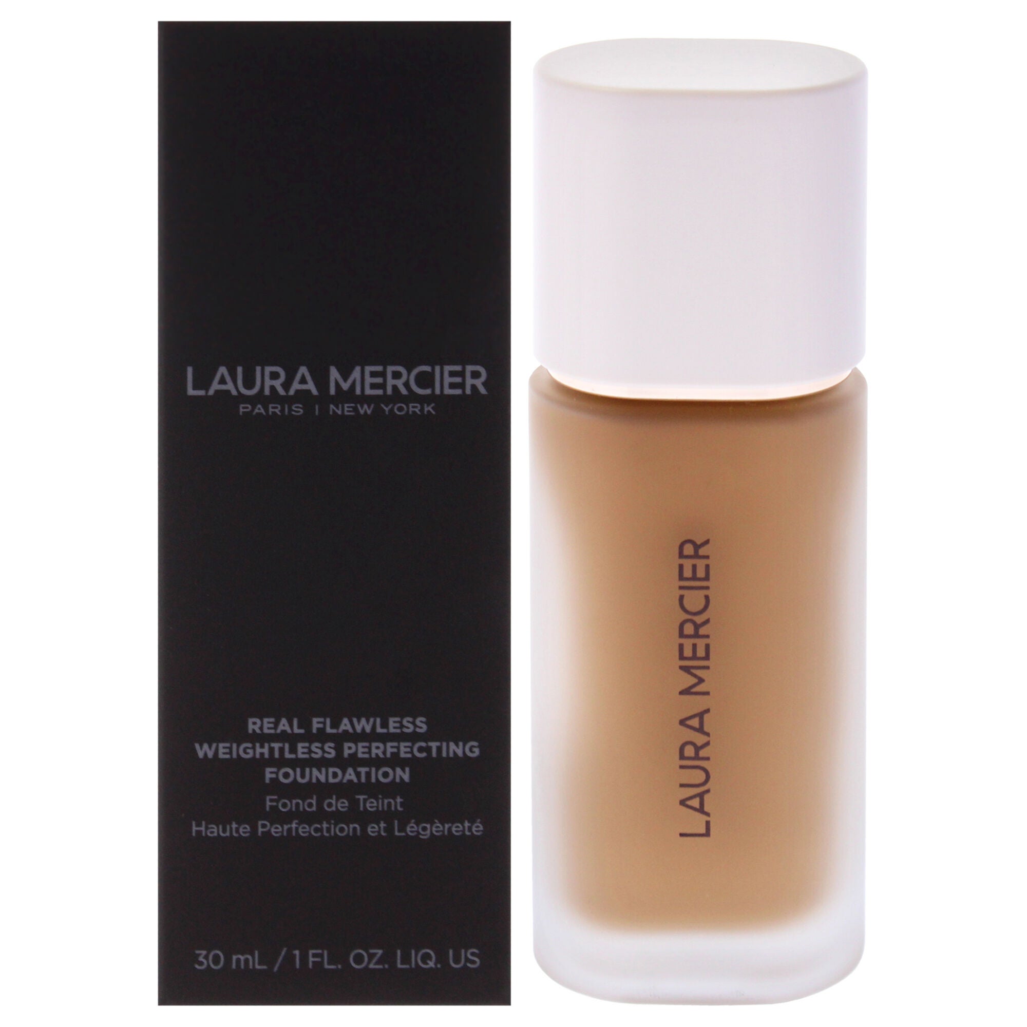 Real Flawless Weightless Perfecting Foundation - 4C1 Praline by Laura Mercier for Women - 1 oz Foundation, Brown, hi-res image number 0