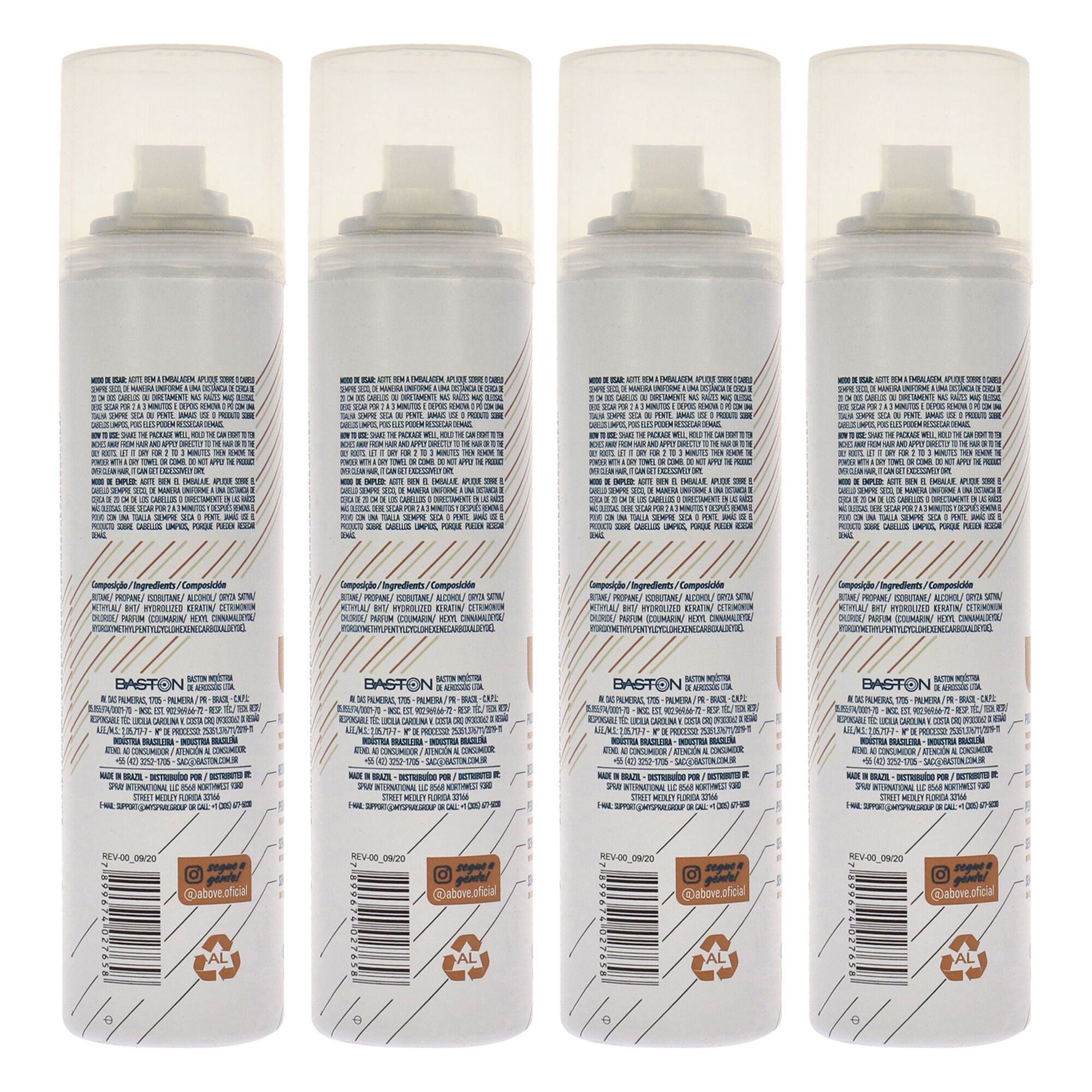 Dry Shampoo - Coconut by Above for Unisex - 3.17 oz Dry Shampoo - Pack of 4, , alternate image number 3