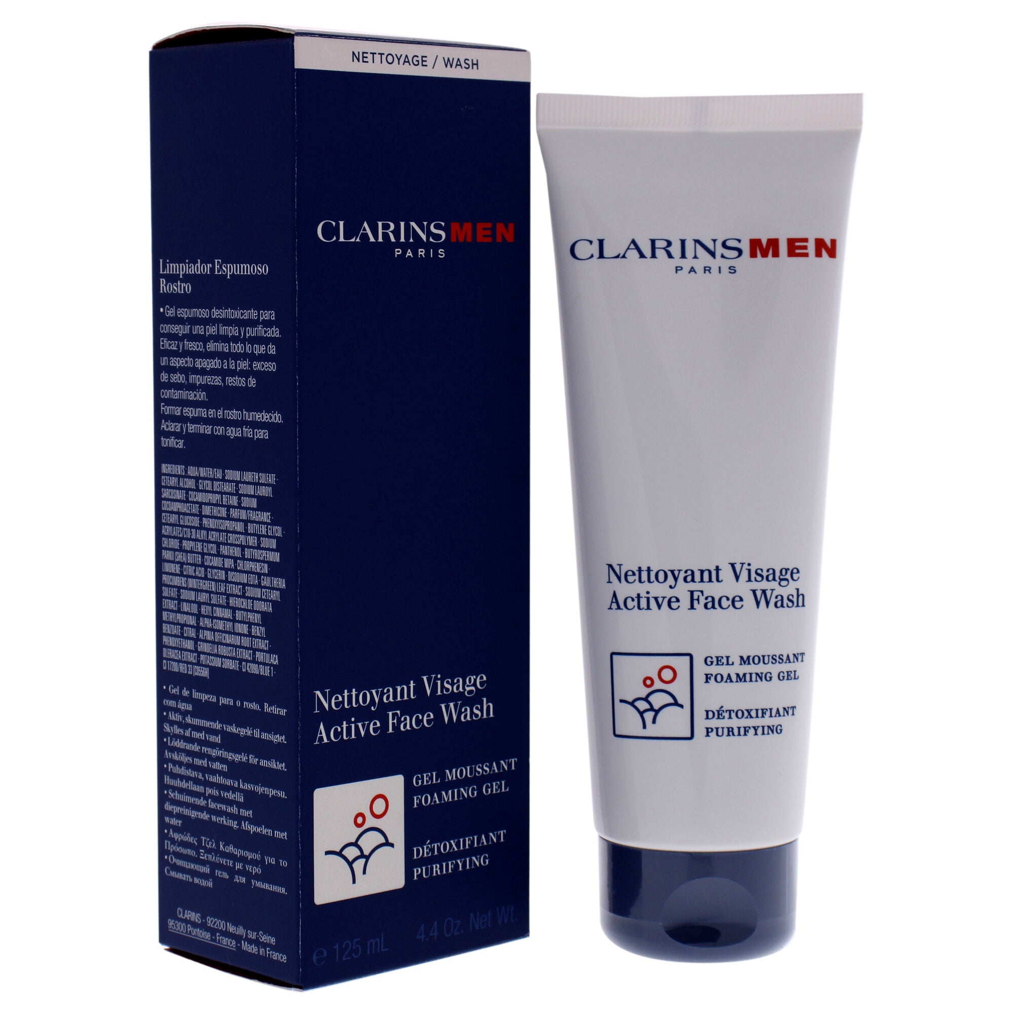 Active Face Wash by Clarins for Unisex - 4.4 oz Cleanser, See Description, alternate image number 1