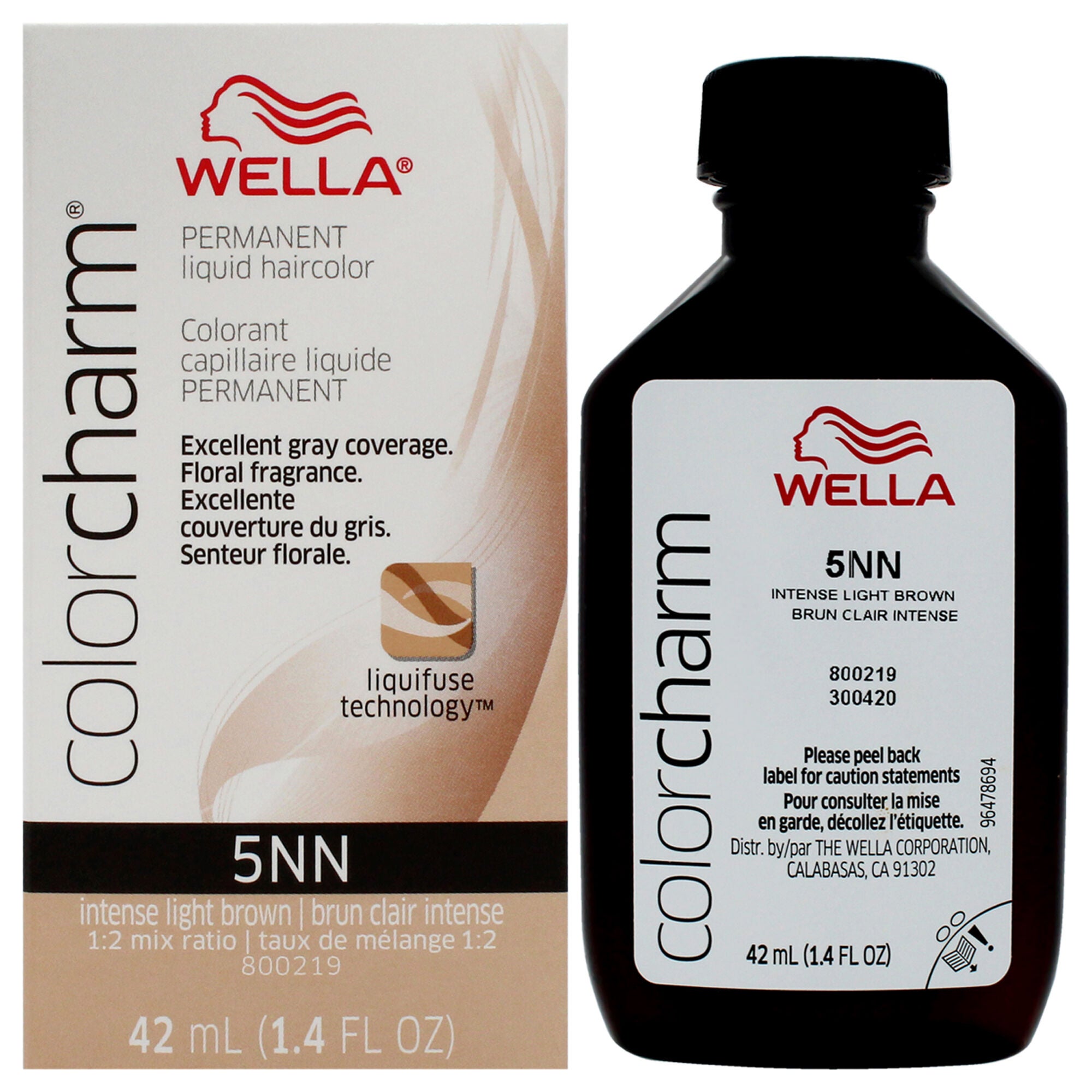 Color Charm Permanent Liquid Hair Color - 5NN Intense Light Brown by ...
