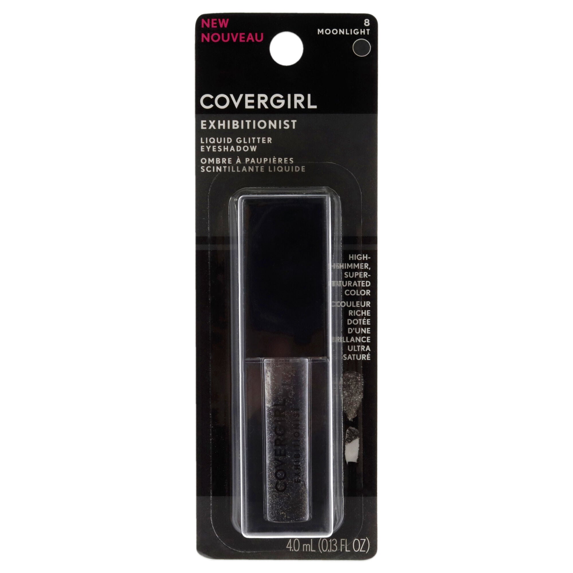 Exhibitionist Liquid Glitter Eyeshadow - 8 Moonlight by CoverGirl for Women - 0.13 oz Eye Shadow, See Description, hi-res image number 0