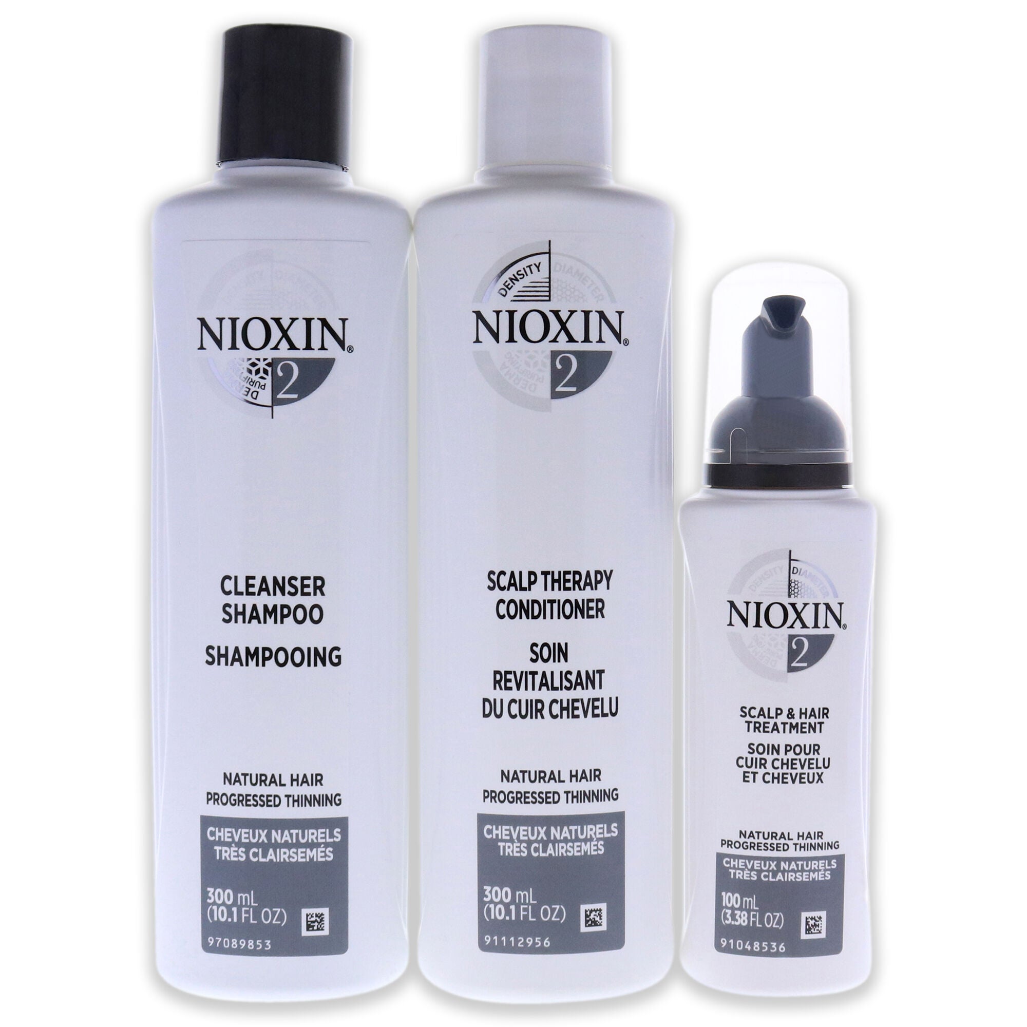 System 2 Kit by Nioxin for Unisex - 3 Pc 10.1oz Cleanser Shampoo, 10.1 oz Scalp Therapy Conditioner, 1Liter Scalp and Hair Treatment, , alternate image number 6