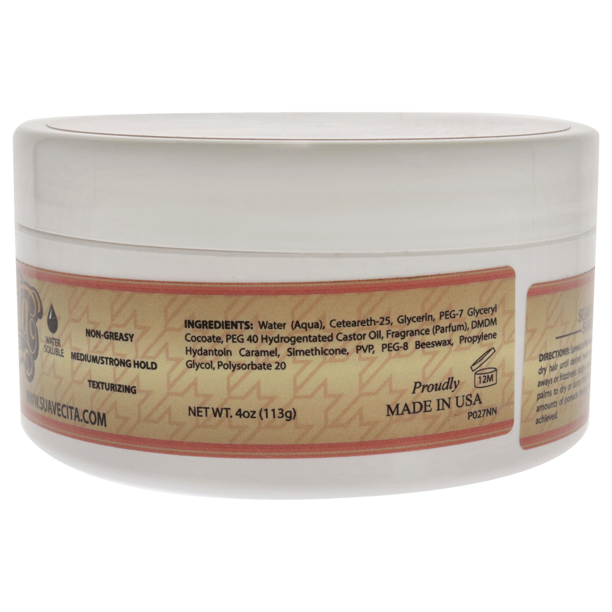 Pomade by Suavecito for Women - 3.4 oz Pomade, See Description, alternate image number 2