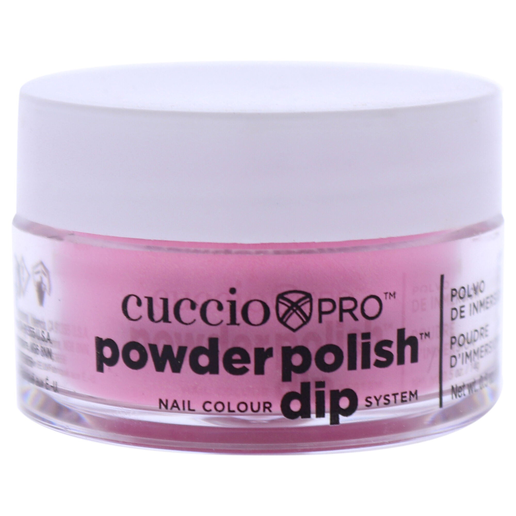 Pro Powder Polish Nail Colour Dip System - Bright Pink with Gold Mica by Cuccio Colour for Women - 0.5 oz Nail Powder, See Description, hi-res image number 0