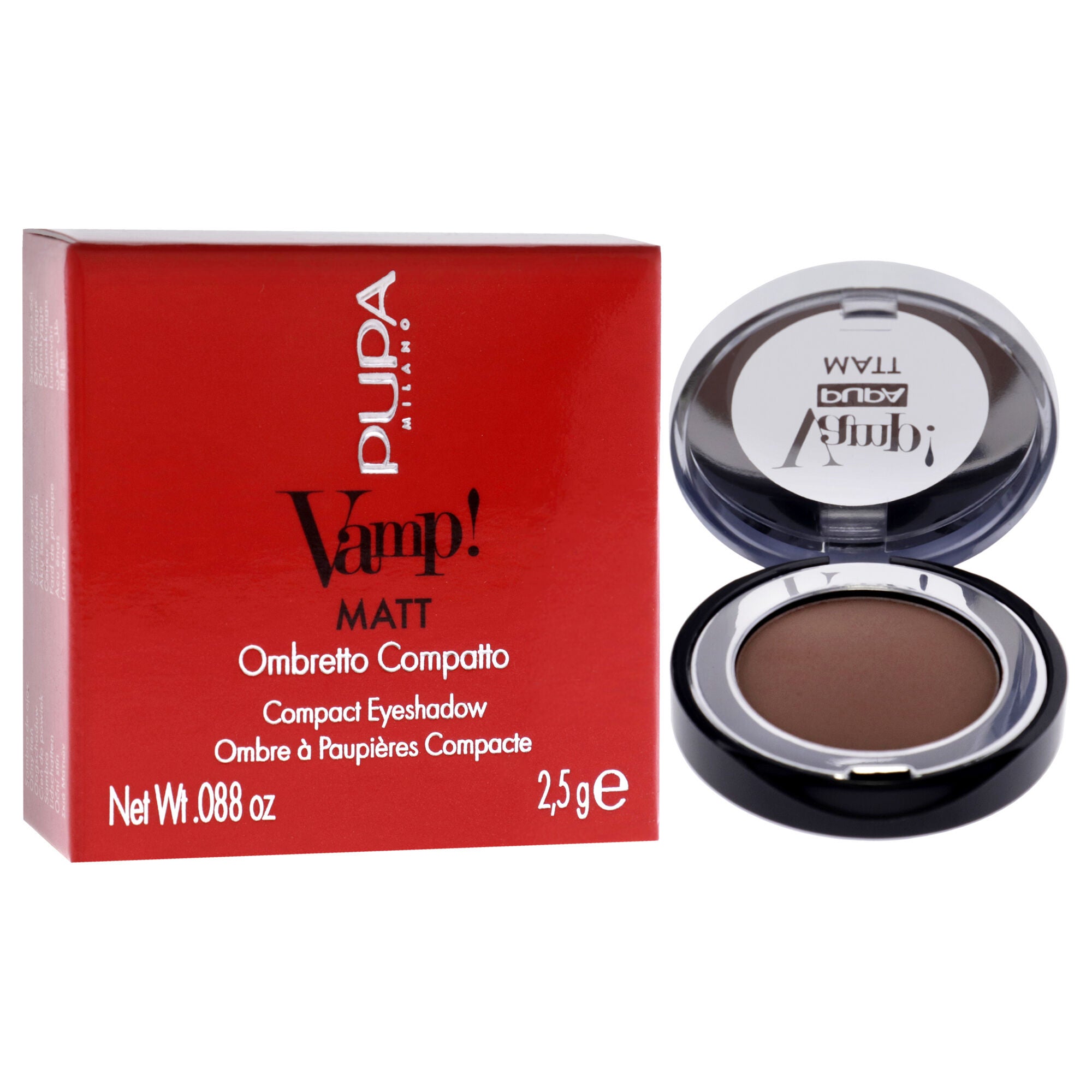 Vamp! Matt Compact Eyeshadow - 040 Warm Nude by Pupa Milano for Women - 0.088 oz Eye Shadow, See Description, alternate image number 1