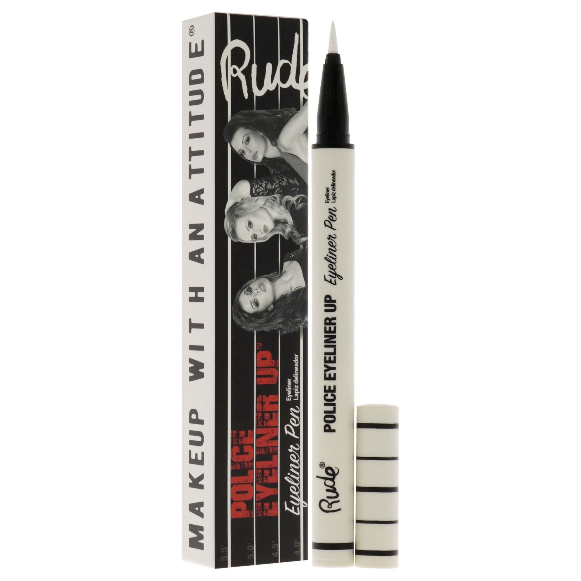 Police Eyeliner Up Eyeliner Pen - Top Dog by Rude Cosmetics for Women - 0.017 oz Eyeliner, See Description, alternate image number 2