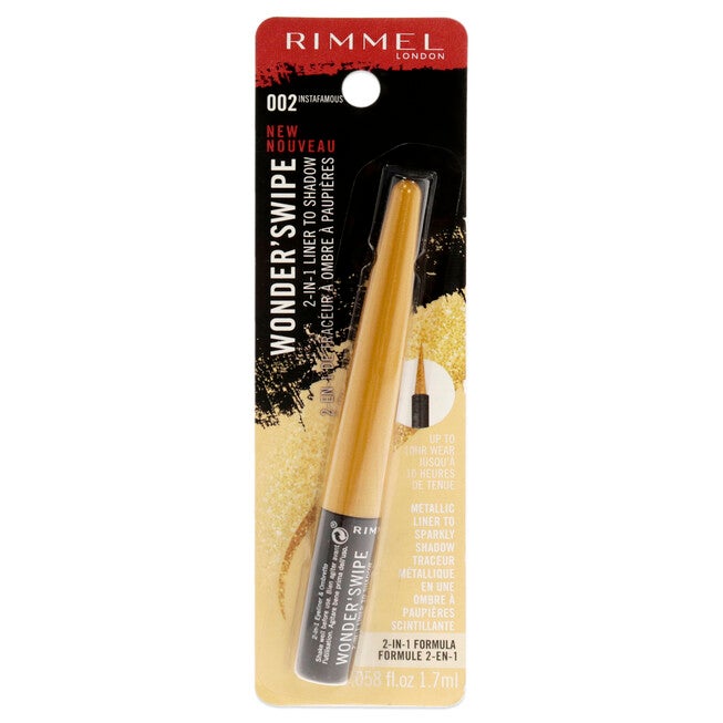 Wonder Swipe 2-in-1 Liner to Shadow - 002 Instafamous by Rimmel London for Women - 0.058 oz Eyeliner, , alternate image number 3
