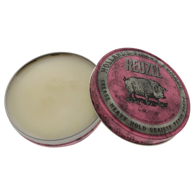 Pink Grease Heavy Hold Pomade by Reuzel for Men - 4 oz Pomade, NA, hi-res image number null