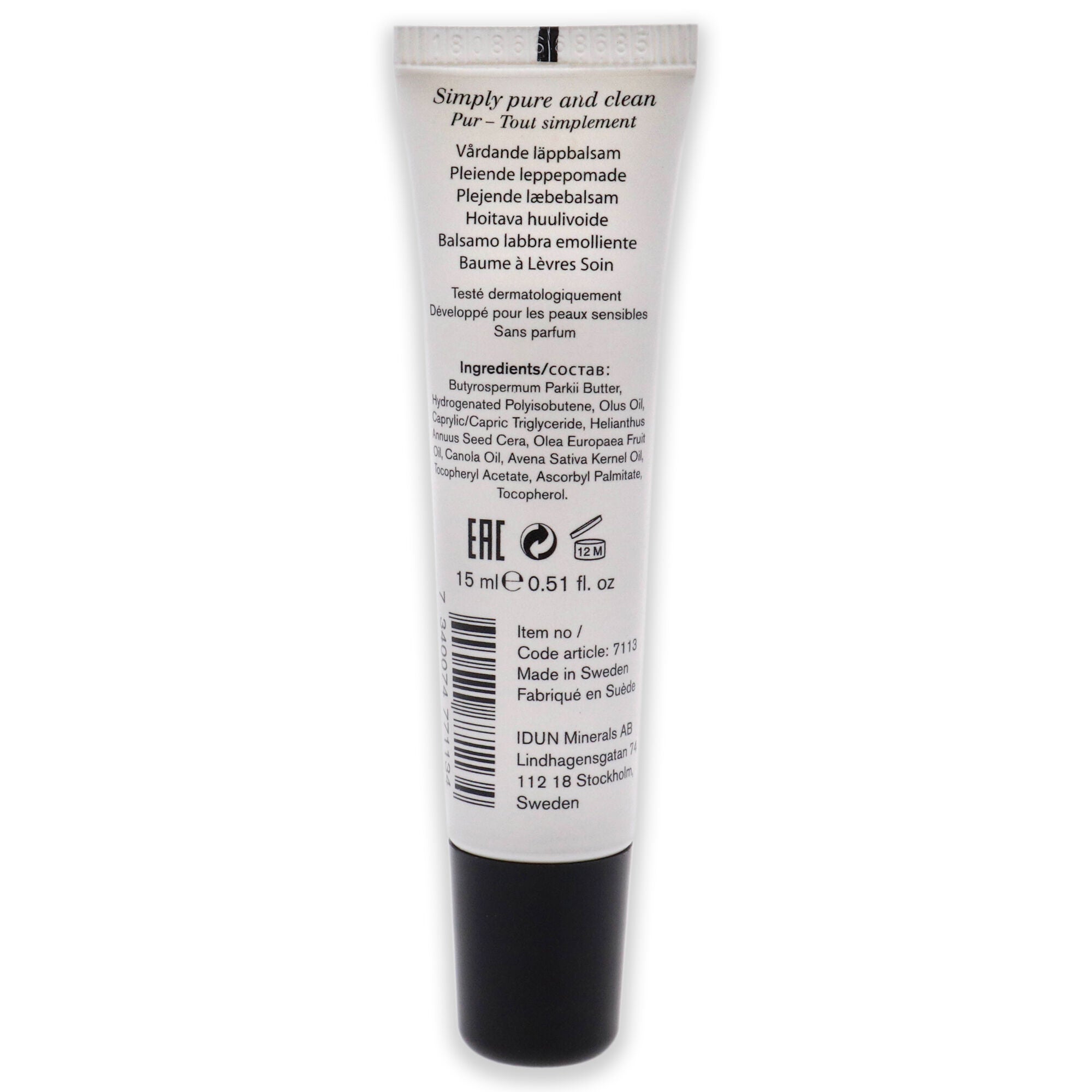 Lip Balm Care and Repair Cream by Idun Minerals for Unisex - 0.51 oz Lip Balm, , alternate image number 3