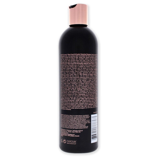 Luxury Black Seed Oil Gentle Cleansing Shampoo by CHI for Unisex - 12 oz Shampoo, , alternate image number null