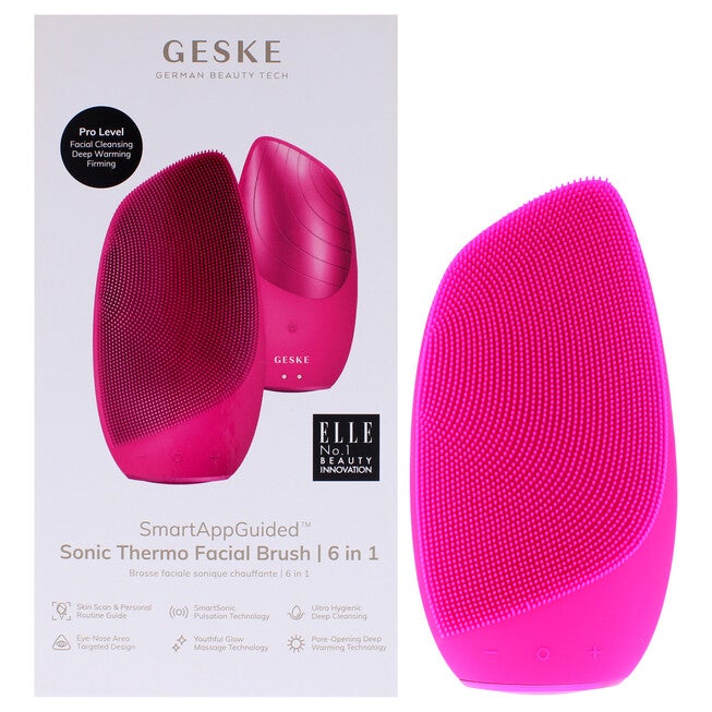 Sonic Thermo Facial Brush 6 in 1 - Magenta by Geske for Women - 1 Pc Brush, See Description, hi-res image number 0