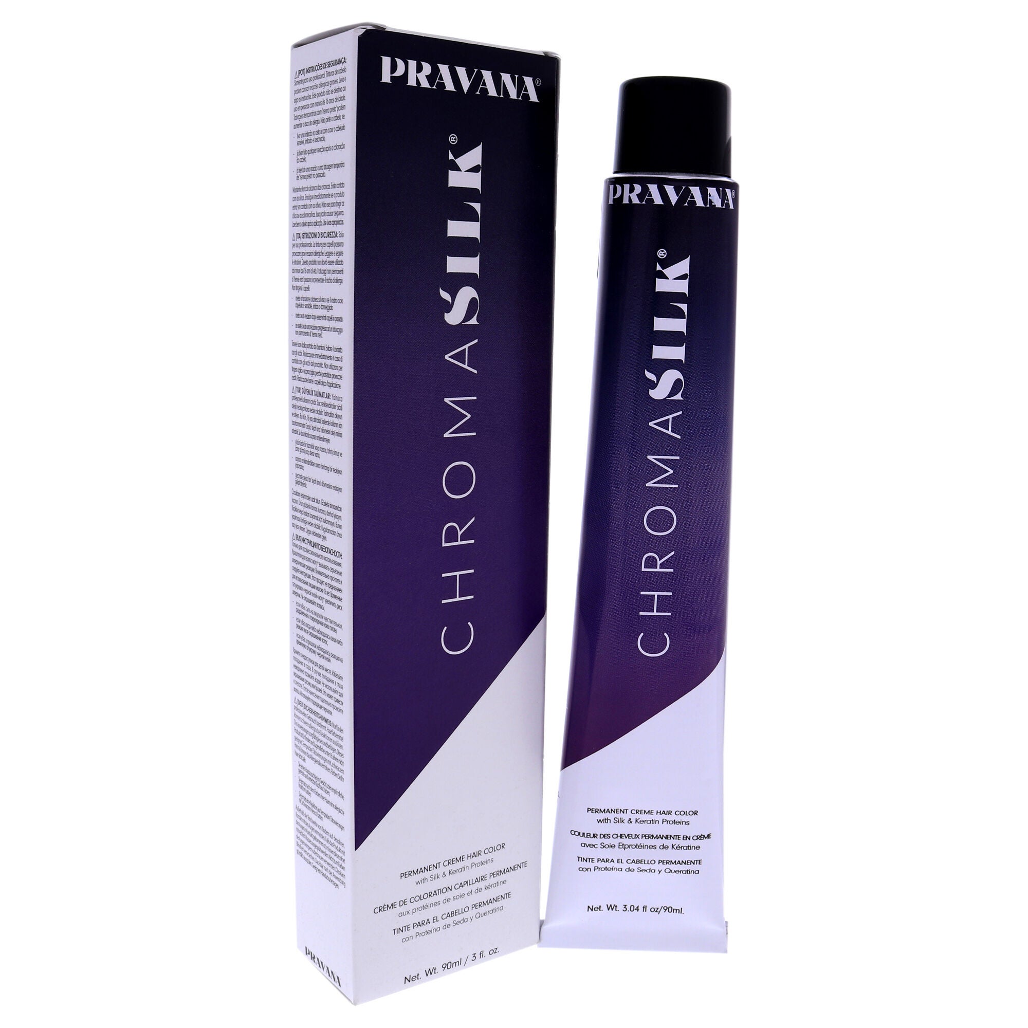 ChromaSilk Creme Hair Color - 5.5 Light Mahogany Brown by Pravana for Unisex - 3 oz Hair Color, See Description, alternate image number 1
