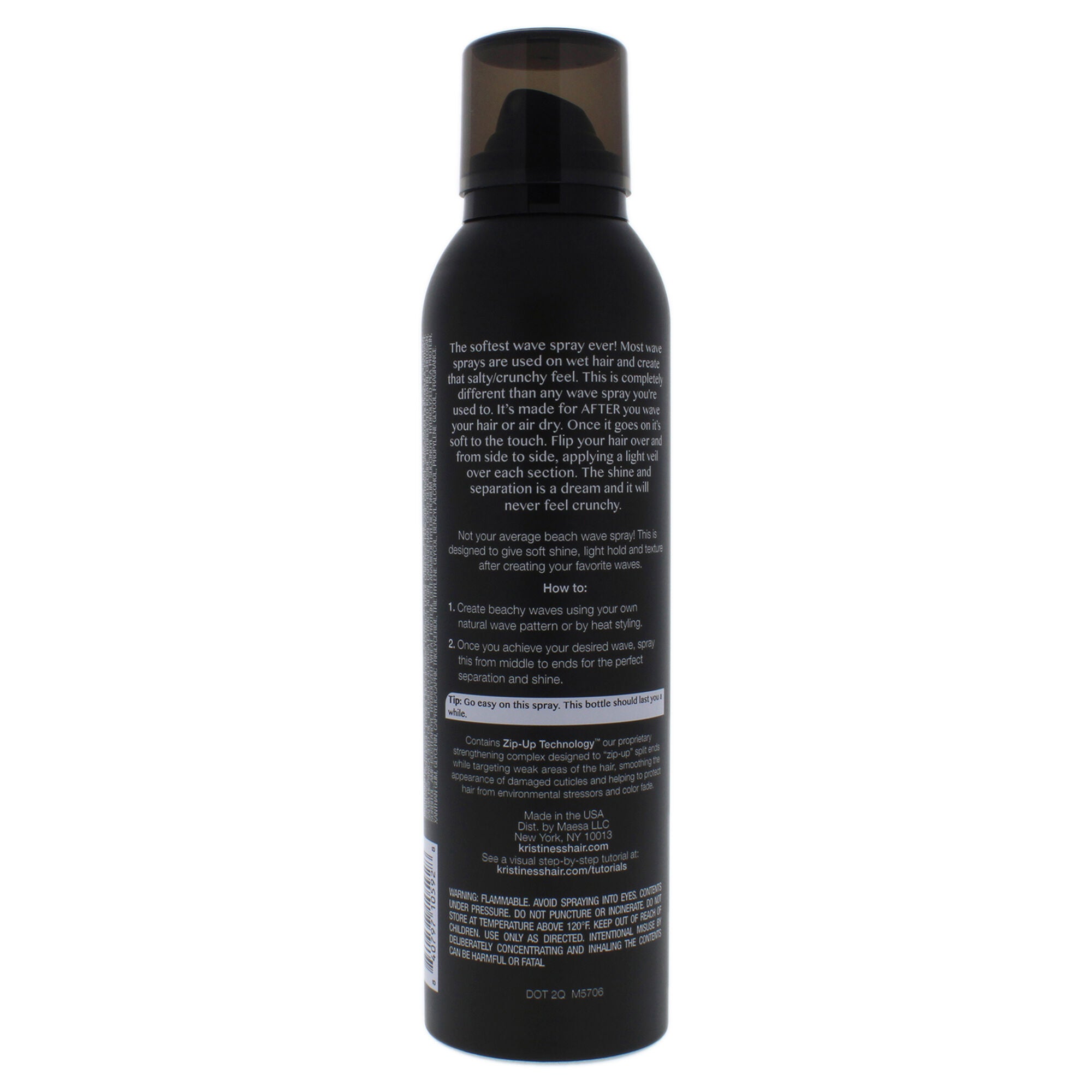 Soft Shine Beach Wave Spray by Kristin Ess for Unisex - 6.7 oz Hair Spray, See Description, alternate image number 2