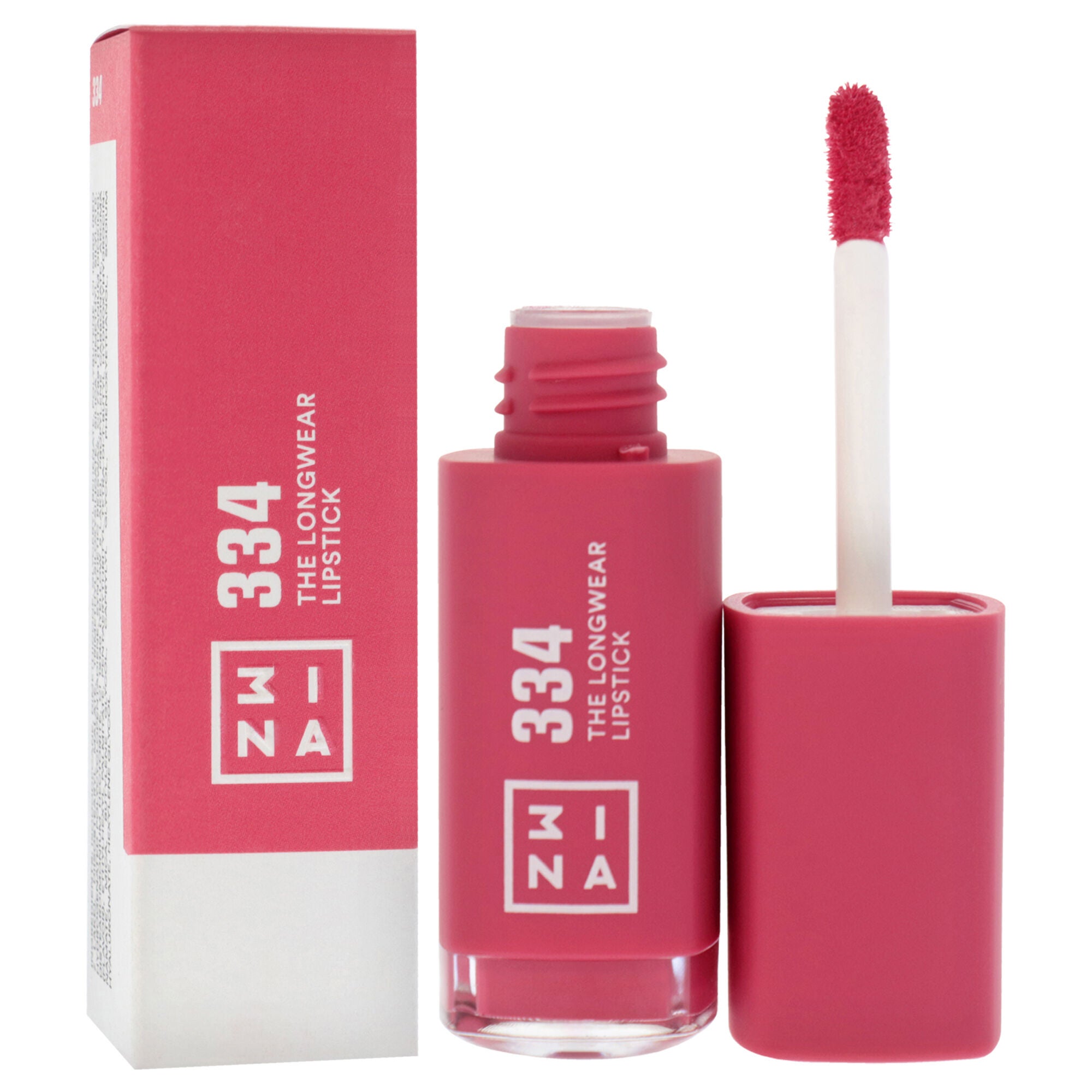 The Longwear Lipstick - 334 Bright Pink by 3INA for Women - 0.20 oz Lipstick, See Description, alternate image number 1