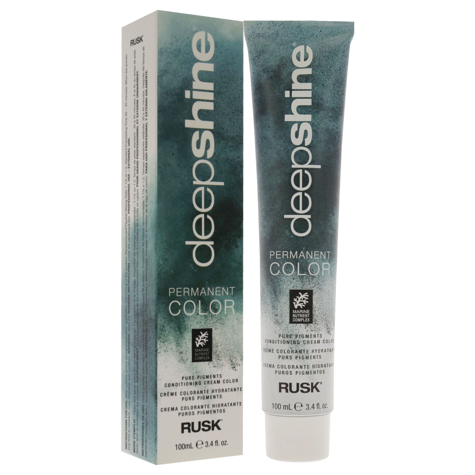 Deepshine Pure Pigments Conditioning Cream Color - 3.000 Nc Dark Brown by Rusk for Unisex - 3.4 oz Hair Color, See Description, alternate image number 2