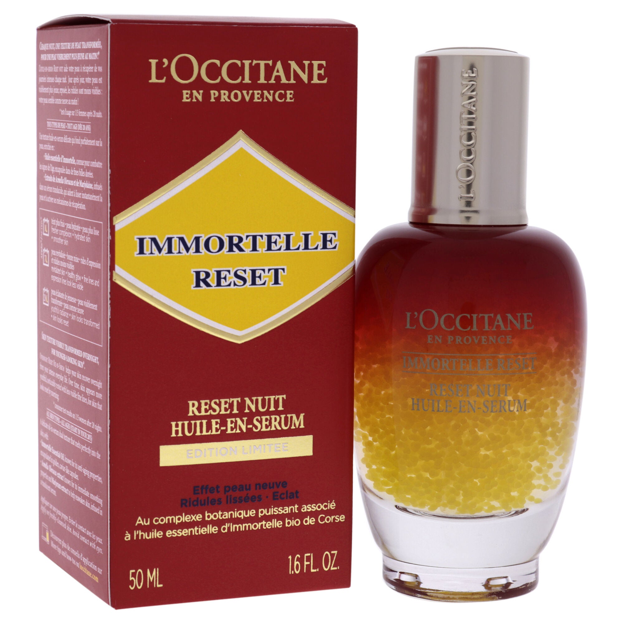 Immortelle Reset Overnight Oil-In Serum by LOccitane for Women - 1.7 oz Serum, , alternate image number 6