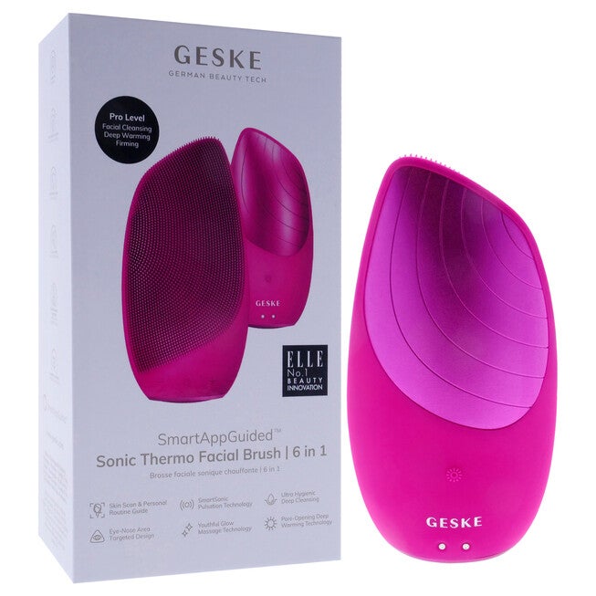 Sonic Thermo Facial Brush 6 in 1 - Magenta by Geske for Women - 1 Pc Brush, , alternate image number 6